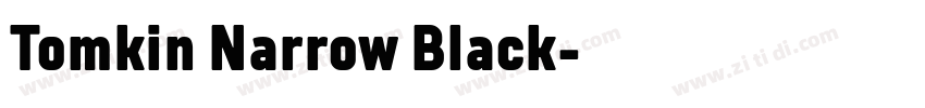 Tomkin Narrow Black字体转换